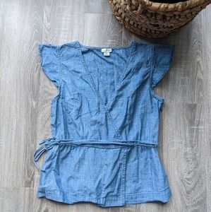 Classic Chambray Blouse | J Crew | Size 8